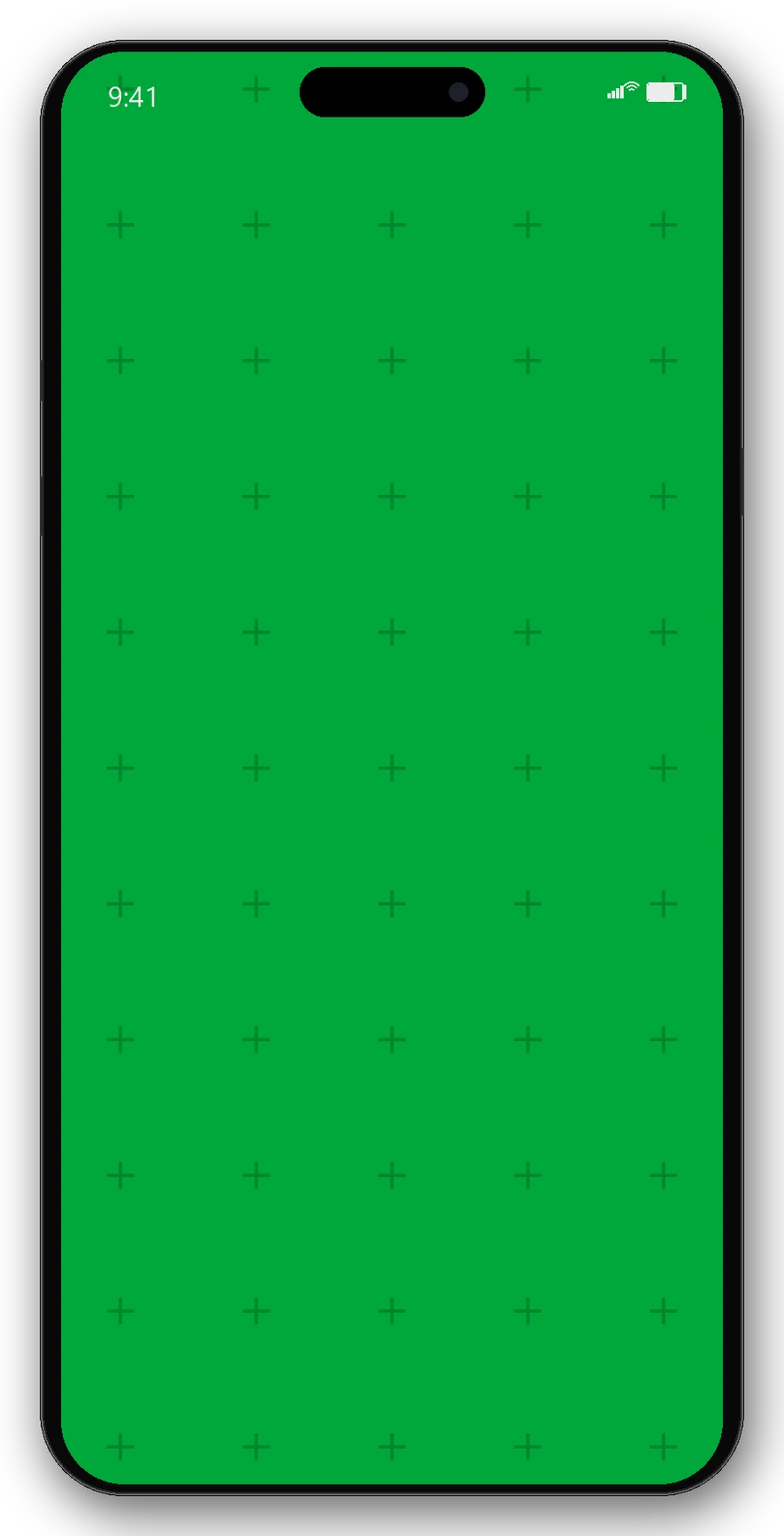 Green tracking-marker plate